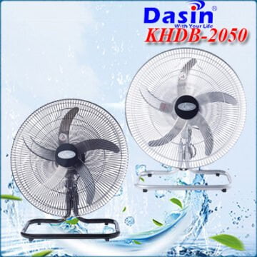 quạt sàn chân quỳ KHDB-2050 màu đen và màu bạc