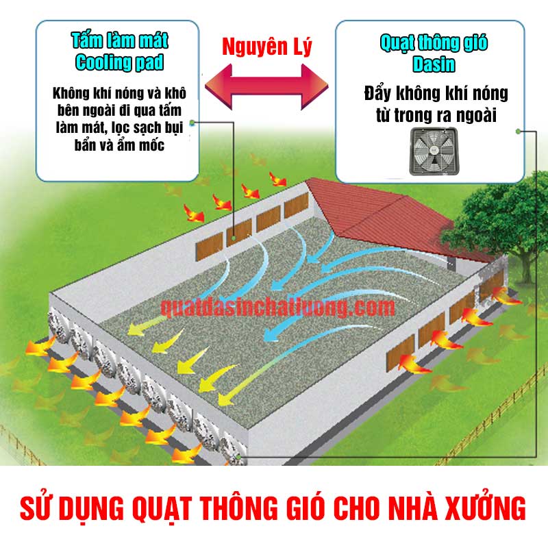 quạt thông gió cho nhà xưởng