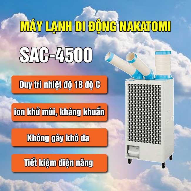 máy lạnh di động nakatomi sac-4500