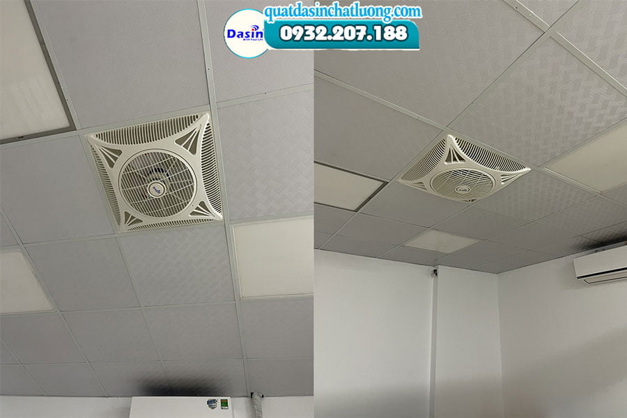Quạt ốp trần la phông kích thước chuẩn 600 x 600 7 quạt ốp trần la phông 600x600