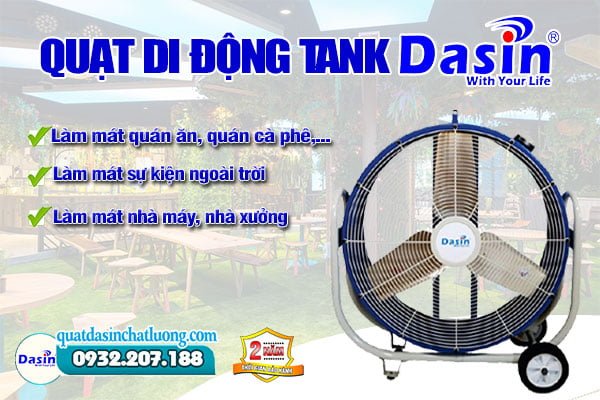 Quạt di động Dasin Tank- 3076