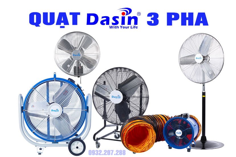 Các dòng quạt Dasin 3 pha chất lượng nhất 7 Quạt Dasin 3 pha