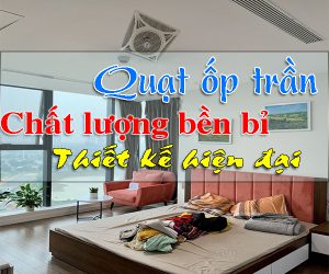 quạt ốp trần thiết kế hiện đại