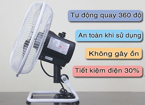 Quạt cổ quay tròn NTZD-1025 có gì đặc biệt? 3 Quạt sàn NTZD- 1025