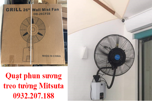 Quạt phun sương công nghiệp loại nào tốt? Báo giá chi tiết 17 Quạt công nghiệp phun sương Mitsuta treo tường