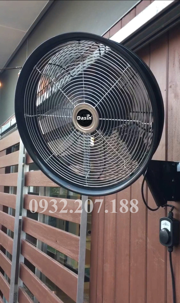 Quạt phun sương công nghiệp loại nào tốt? Báo giá chi tiết 14 Quạt treo tường phun sương Dasin-KTW-1845
