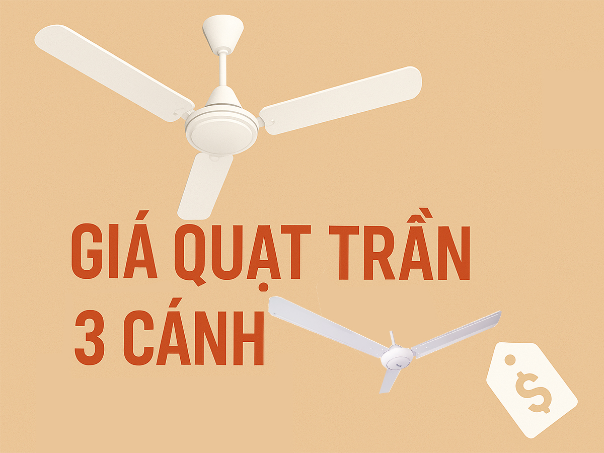Giá quạt trần 3 cánh